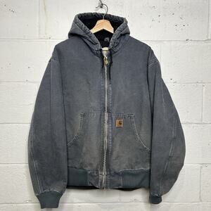 Y2K Carhartt Quilted Sandstone Active Jacket “Storm Blue”